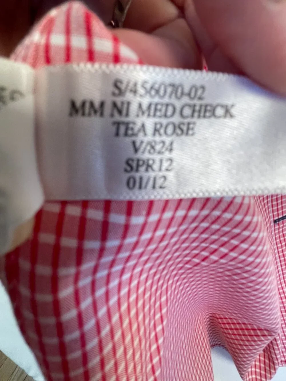 Banana Republic Mad Men Red Check Button Down Shirt Large NWT